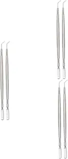 DRESSOOS 3sets Eyelash Lift Perm Tools Stainless Steel Eyebrow Combs Hair Removal Tweezers Kit 2pcs*3