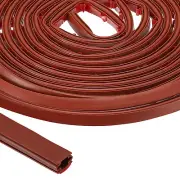 20Ft Weather Stripping Door Seal,5/16"T PET D-Shape Sealing Tape,Brown