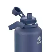 New Takeya Water Bottle 64Oz Stainless Steel Wide-Handle Leakproof Midnight Blue