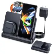 Wireless Charger for Samsung Charging Station 3 in 1 Charger for Galaxy Watch