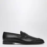 [Loro Piana] Sergio black loafers 38 IT Black