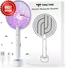 Electric Fly Swatter 4000V Bug Zapper USB Rechargeable Mosquito Killer