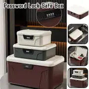 Password Lock Safe Box Cash Jewelry Passport Security Storage Multifunction Case