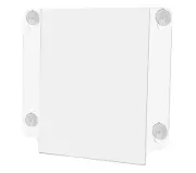 8.5"W x 11"H Window Sign Holder Double Sided with Suction Cups