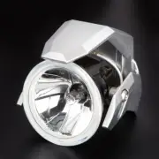 KiWAV 3" Round Driving Light Metal Mounting Silver ABS Shield H3 12V 55W x1 ε