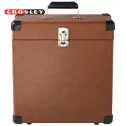 Crosley Platter-Pak LP Vinyl Record Carrier Case - Tan Holds 30 Records CR401-TA