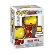 MARVEL POP! IRON MAN WITH PIN AMAZON EXCLUSIVE STICKERED WITH PROTECTOR 1172