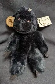 Russ Caress Vintage Mungo Black Monkey Gorilla Plush Stuffed Animal