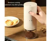 Precision Coffee Grinder - 38 Adjustable Grinding Settings, Silent Operation, One-Click Grinding,USB rechargeable