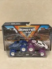New 2023 SPIN MASTER MONSTER JAM 1:64 SERIES 25 BLUE THUNDER VS FULL CHARGE