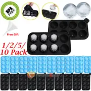 1~10pk Ice Maker Large Cube Round Tray Molds Whiskey Ball Cocktails Silicone