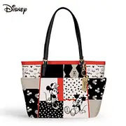 Disney Mickey Mouse And Minnie Mouse Patchwork Tote Bag
