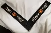 Tito's Hand Made Vodka Bar Service Corner Spill Rail Mat Man Cave NEW