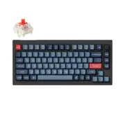 Keychron V1 Max Hot-Swappable RGB Backlit Keyboard (Black) (Gateron Red Switches)