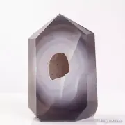 738g120mm Druzy Agate Geode Tower Point Natural Crystal Polished Quartz Healing