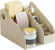 File Folder Organizer | Bookend File Sorter Holder - Vertical Rack, Desk Accessories For Document Organization And Storage