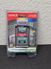 SanDisk Wireless 802.11b CF Card + CompactFlash 128MB w/PC Card