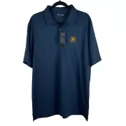 Travis Mathew Polo Zinna Shirt Men XL Black Short Sleeve Golf Presidents Cup NWT