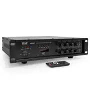 Pyle 500 Watt Bluetooth Home PA Mixing Amplifier with USB and Mic Inputs