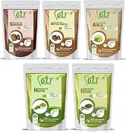 Amla, Reetha, Shikakai, Indigo, Henna Powder For Hair Natural Combo Pack of 5 -50gm Each (250gm)