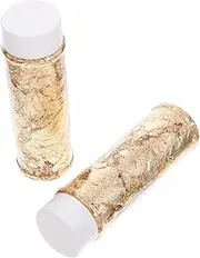DOITOOL 2 Bottles Gold Foil Paper Scraps Cake Decorating Supplies Cupcake Toppers