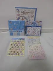 Doraemon design origami paper (2 types), stickers (2 types), and notebook set