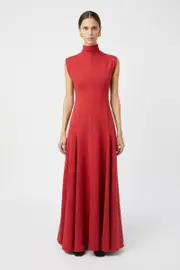 Fernanda Maxi Dress in Deep Red - CAMILLA AND MARC® C&M