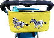 Buggy/Stroller Organiser, Storage Bag, Nappy Pouch - fits to Handlebar of Any Pushchair/Buggy/Stroller (Zebra)
