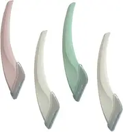 FOMIYES 2 Pack Compact Stainless Steel Eyebrow Razor for Women Simple Travel Beauty Tool Random Color
