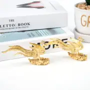 Gold Phoenix Statue Incense Stick Holder Home Decor Mini Portable Incense Burnzh