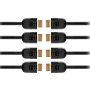 3PK Pro2 Premium 18GB 7.5M 24AWG 4K UHD HDR + ARC High Speed HDMI Lead Cable