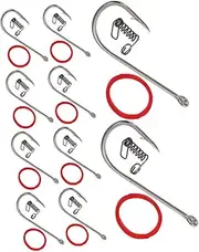 Live Shrimp Fishing Hooks 10 Pack Spring Lock Baitholder Hooks for Bass Set