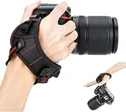 [JJC] DSLR Camera Hand Strap Grip Wrist Strap With Standing U Plate for Canon EOS 90D 80D 77D 70D 60D 50D 1D 1Dx 7D 6D 5D Mark IV III II 5Ds 5DsR EOS R RP R5 R6 Rebel T8i T7i T6s T6i T5i T7 T6 SL3 P1100