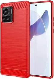 [YukeTop] Cover for Motorola Edge 30 Ultra Case, Soft TPU, Drop-Proof, Shock-Proof, Protective Cell Phone Cover for Motorola Edge 30 Ultra.(Red)