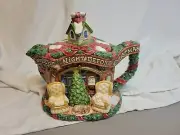 Fritz and Floyd The Night Before Christmas Tea Pot w/ Santa ***Free Shipping***