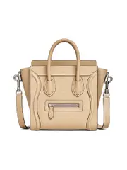 Celine Nano Luggage Dune Grained Leather Tote