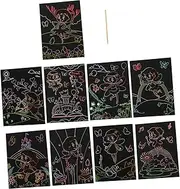 Children's DIY Scratch Painting Kit Hand-Painted Scratch Cards Boys and Girls Art Activity Set Party Favors