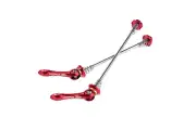MOWA Mountain eBike MTB Bicycle Skewer Set Titanium-axle w/QR Levers Red color