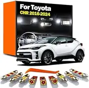 10Pcs LED Interior Trunk Light Kit, For C-HR CHR 2016 2017 2018 2019 2020 2021 2022 2023 2024 Car Bulbs Accessories