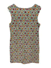BODEN Printed Sleeveless Cotton Jersey Dress Multicolor Floral Green Bloom 6R