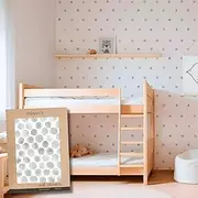 TRESXICS Decorative Wall Stickers for Children, Watercolor Dots, 50 Pieces, Original and Durable Vinyl Wall Sticker, Children's Wallpaper Effect, Easy Application and Removable (Grey)