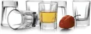 Circleware Eastside Clear Heavy Base Glass Shot Glass Bar Set 1.7 Ounce Set of 6