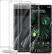 GiiYoon Pack of 3 Screen Protectors for Google Pixel 6 Pro, Soft TPU Film, Full 3D Curved Fingerprint ID Support Bubble-Free Clear HD Screen Protector