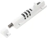 IWOWHERO Dial Combination Code Lock Portable Machinery Lock for Door Window Security Lightweight Safe Tool White