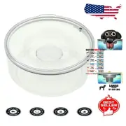 Large Breed Dog Water Bowl - Tritan Plastic, 9.84" Diameter, Spill-Free Design