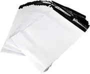 UTHCLO 100pcs Plastic Courier Bags Thickened Self Sealing Mailing Envelopes Material Express Bags for Secure Shipping and Mailing White