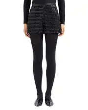 Emporio Armani Striped Sequined Shorts