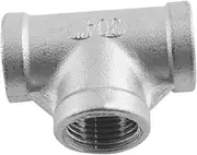 Tee Pipe Fitting Stainless Steel Female Tee Plumbing Fitting Pipe Fitting Hose Connector Adapter Straight Thread 3 Way Tee