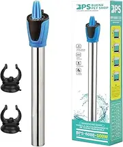 BPS BPS-6087 300W Stainless Steel Underwater Aquarium Heater with 2 Suction Cups
