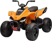 Kahuna MCL35 McLaren Kids Toy Ride On Electric Quad Bike Car with Remote Control - Orange